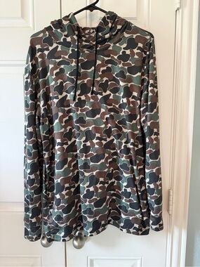 Burlebo Men's Camouflage performance Hoodie - men’s medium